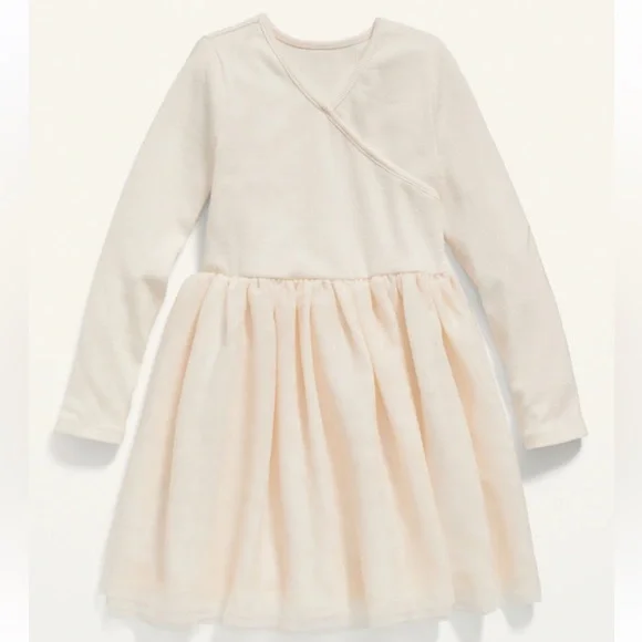 Fit & Flare Wrap-Front Tutu Dress for Toddler Girls - Picture 1 of 10